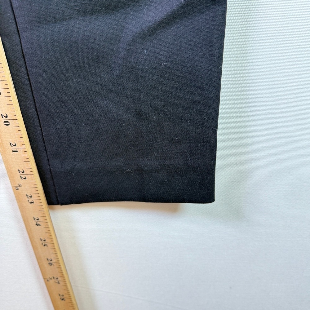 ANN TAYLOR Black Petite Curvy Stretch Cotton Straight Leg Pants‎ 4P - Picture 6 of 6